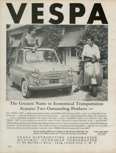 Vespa 400 1960 motore - 400,