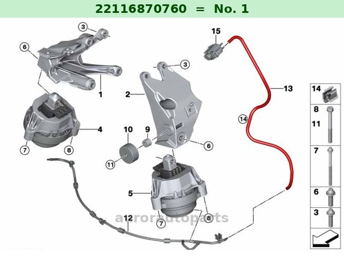Appoggio motore destra bmw - appoggio,