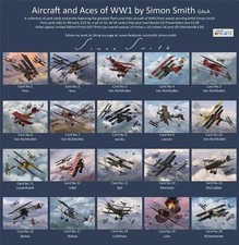 WW1 ACES postcards /Prints