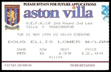 Biglietto 1994 aston villa - biglietto,