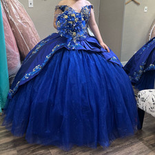 Abiti Quinceanera Blu Reale