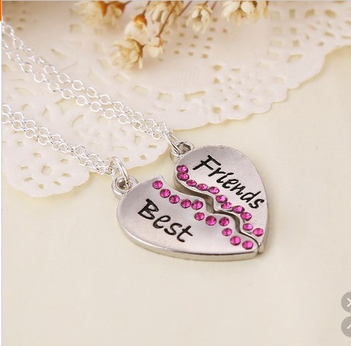 Collana cuore spezzato - bj-collana,