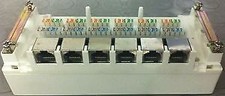 6 PRESE RJ45 DA PARETE SCHERMATA MATSUYAMA EC030 MULTIPRESA ETHERNET