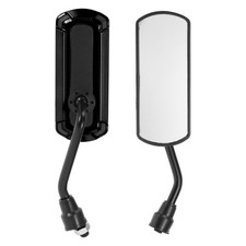 Specchietti Retrovisori Laterali per Moto Universali M10,1 Set,Quadrata Nera