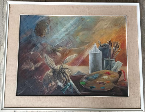 Quadro olio tela - su,