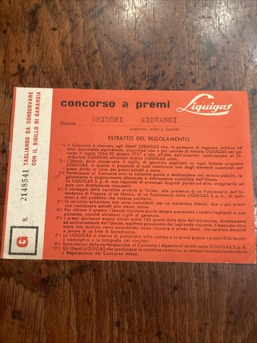 Concorso premi liquigas - a,