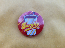 BURGHY Spilla [BICCHIERE] Metallo Fast Food Vintage (3 cm) Anni 80 (PANINARO)