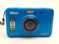 Fotocamera Nikon Coolpix S30 Blu Per Pezzi Di Ricambio (#248)