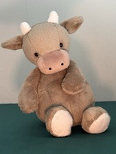 Peluche Jellycat Medium Mellymoo Cow Little Jellycat vitello marrone ritirato raro 16"