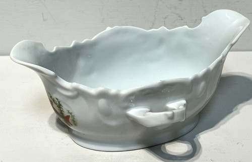 French porcelain sauce boat - french,