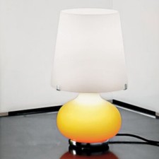 Rossini P.1305-35-AR Lampada Tavolo Vetro Murano InferioreArancio SuperioreBianc