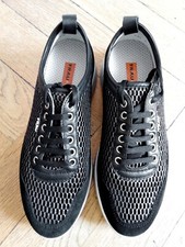 Sneakers Donna - marca: FRAU - n. 37 - Nero+Bianco+Argento - come NUOVE!