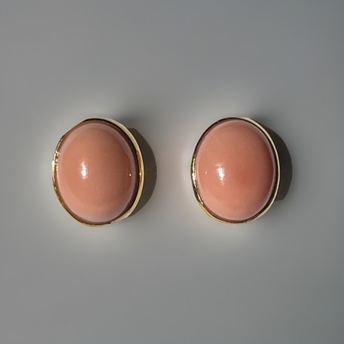 Orecchini ovalini corallo - ovalini,