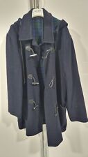 Cappotto Montgomery in Lana Vintage Blu da Uomo Taglia L