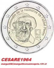FRANCIA 2012 - 2 EURO COMMEMORATIVO ABBE PIERRE -FDC UNC