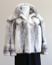 Giacca Di Visone Saga Pelliccia Kohinoor Bolero In Pelliccia Nera Croce Avorio