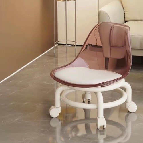 Sgabello basso con rotelle - basso,
