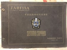 FARFISA FISARMONICHE SETTIMIO SOPRANI CATALOGO PARTI SERIE 1952 ANCONA