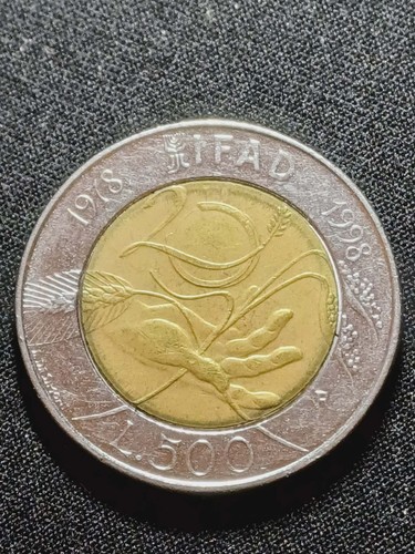 Moneta 500 lire - moneta, italia