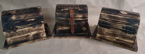 Cofanetto legno bruciato - in,
