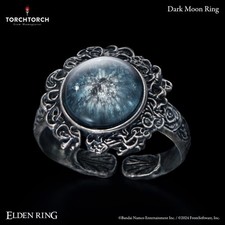Anello Luna Nera | ELDEN RING x TORCIA TORCIA Accessorio Ufficiale Argento NUOVO Giappone