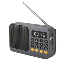 Ricevitore Radio FM Portatile Radio Ricaricabile Lettore Musicale USB MP3 TF Con