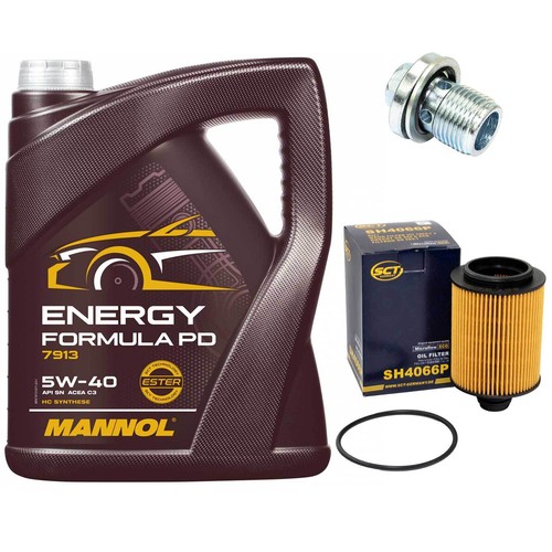 Kit olio motore - 5w-40, litri