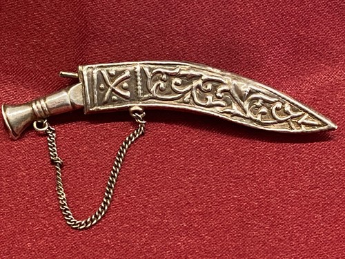 Beautiful silver gurkha - silver, kukri