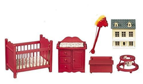 Bambole casa legno rosso - bambole, di