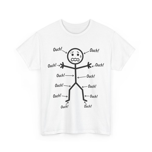Camicia divertente ouch - divertente,