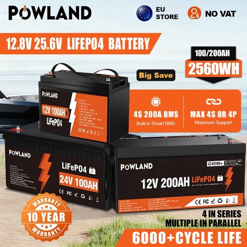 Batteria litio 12v - al, 200a