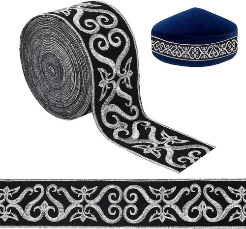 Nastro argento nero iarde - nero, 4,9