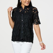 CAMICIA IN PIZZO GRAFICA