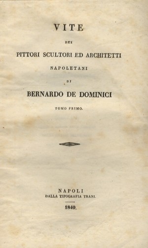 Vite dei pittori scultori - vite, ed