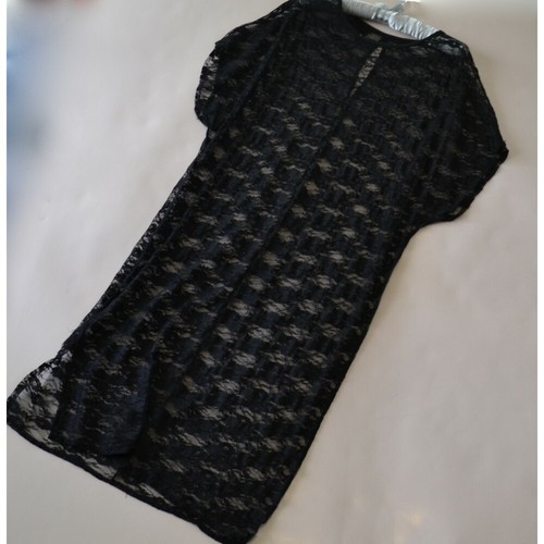 Soprabito in pizzo nero - m,