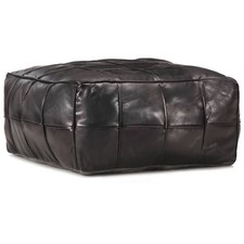 Pouf marrone scuro 60x60x30cm - pouf,