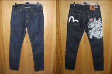 EVISU Jeans pantaloni BROKE CLOTHING skate rap baggy hip hop 
