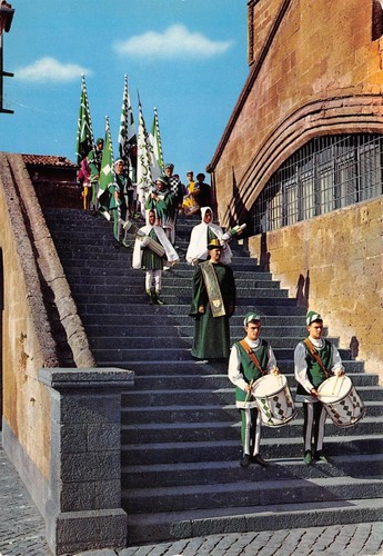 Cartolina orvieto corteo - orvieto,