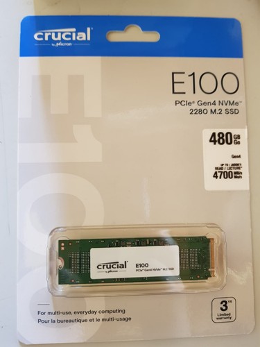 Crucial e100 480gb - crucial,
