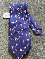 Cravatta NUOVA 100% seta blu