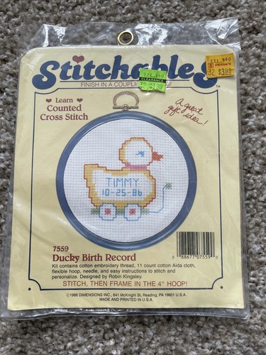 Stitchables 7559 ducky - ducky, birth