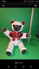 Thun orso teddy grande grande vintage fiocco rosso