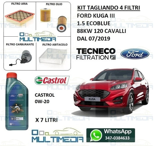 Kit tagliando filtri olio - kit,