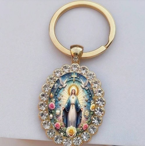 Portachiavi oro maria santa - portachiavi,