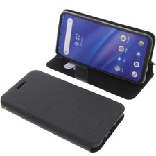 Custodia per UMIDIGI A5 Pro stile libro custodia protettiva custodia cellulare libro liscia nera
