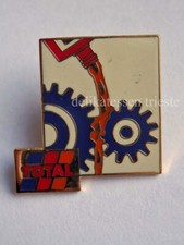 TOTAL benzina olio car auto moto vecchia spilla old pin spilletta vintage