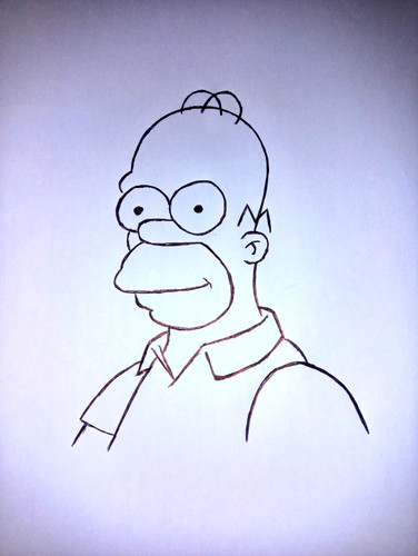 Disegno homer simpson - di,