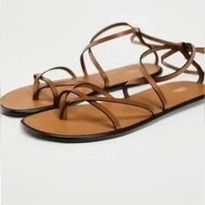 Sandali gladiatore Zara Flat