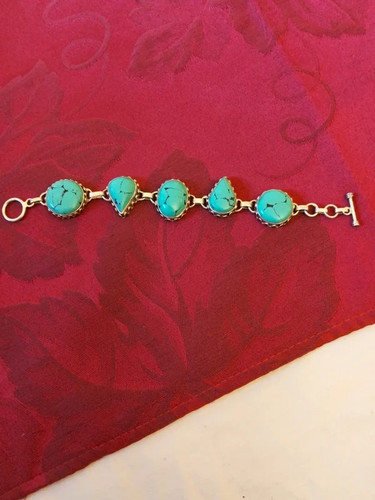 Bracciale turchese vintage - bracciale,