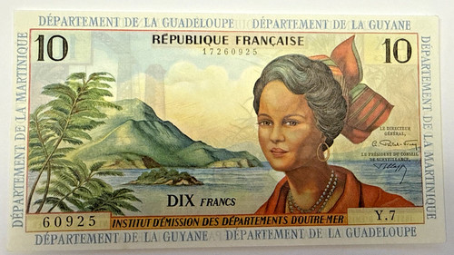 Billet francs département - billet,